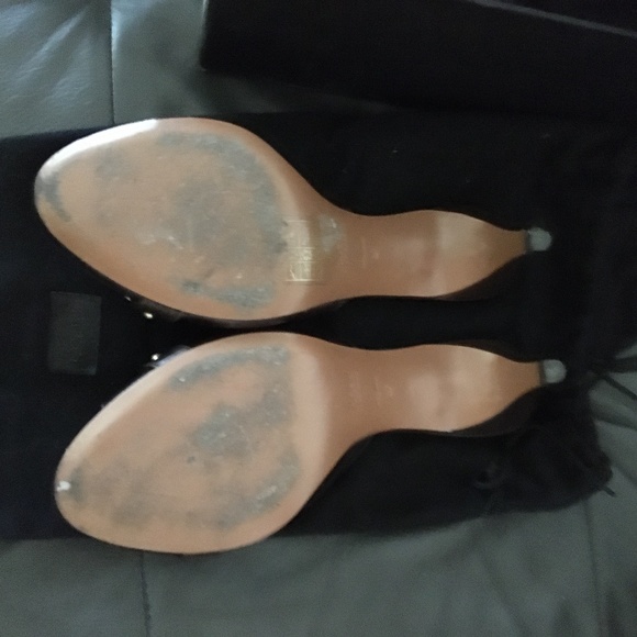 Hugo Boss leather kitten heel sandals, 7 - Picture 3 of 5